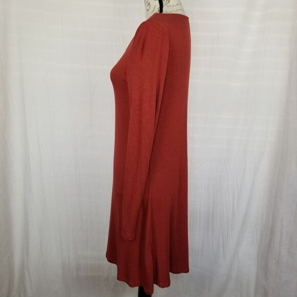 Express Rust Colored Long Sleeve Casual Dress Size M‎ - Picture 7 of 7